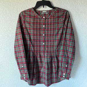 Vineyard vines plaid blouse